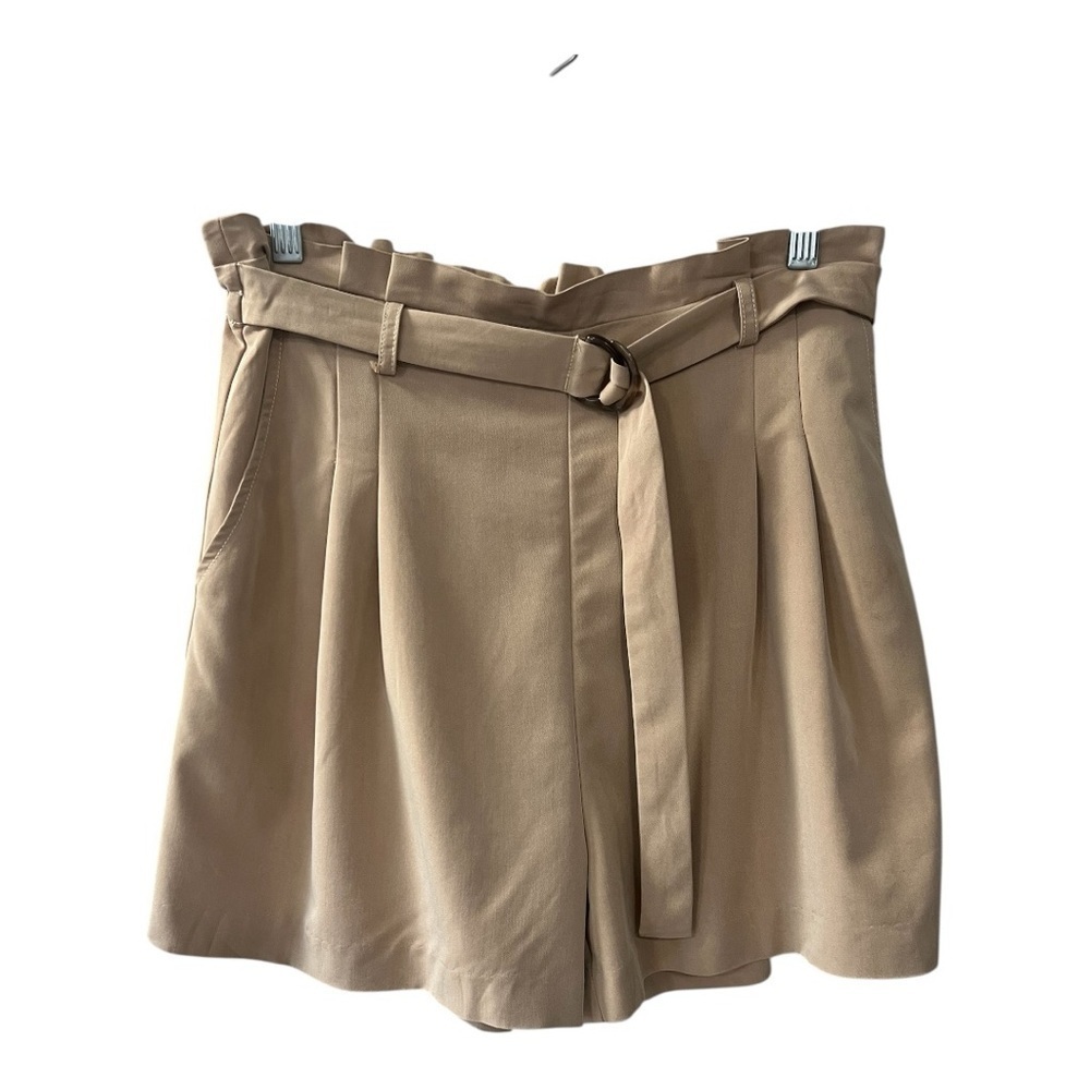 Skies Are Blue Like Elastic Waist Tan Shorts Size M Women NWOT